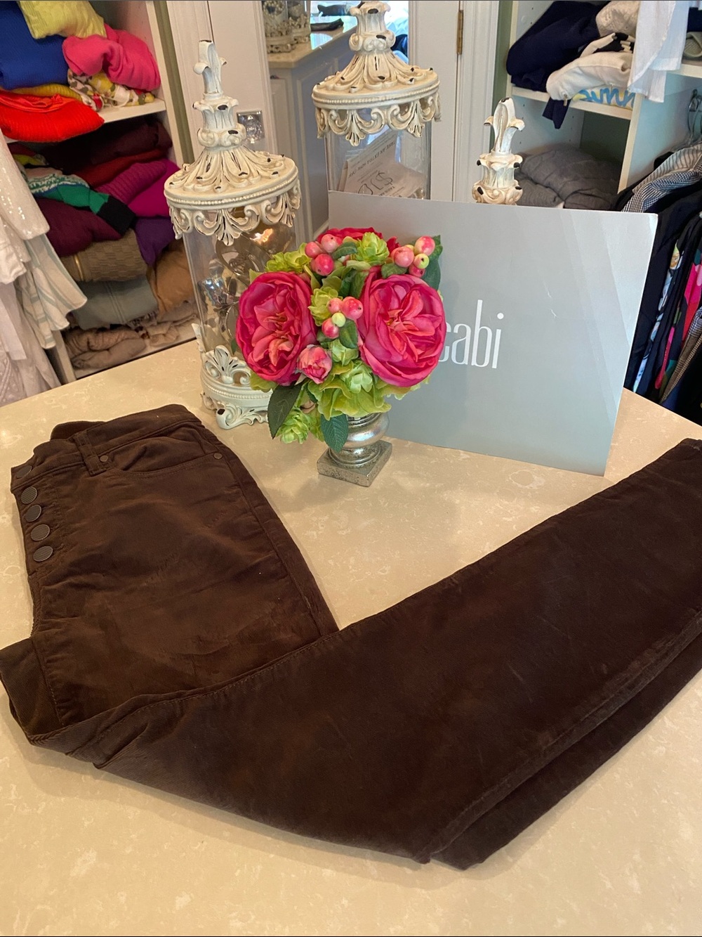 Beautiful CAbi cordoroy jeans